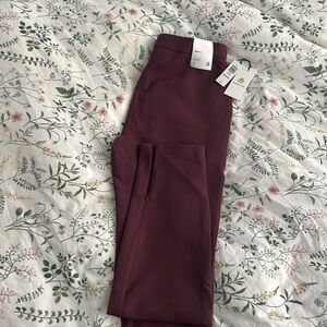 NWOT Babaton Serra pant in Rich maroon in size 8